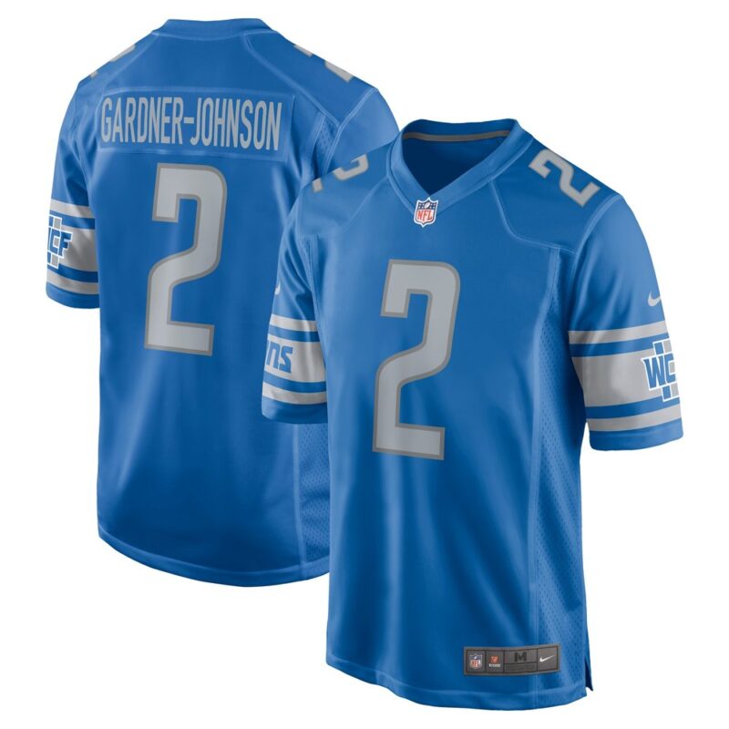 686278b3eee9b_1 Men's Detroit Lions Chauncey Gardner-Johnson Blue Game Player Jersey