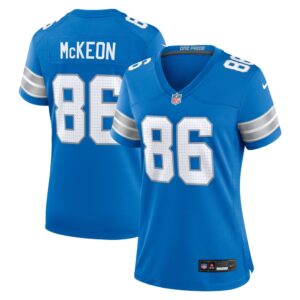 686278bcf283b_1 Women's Detroit Lions Sean McKeon Blue Game Jersey