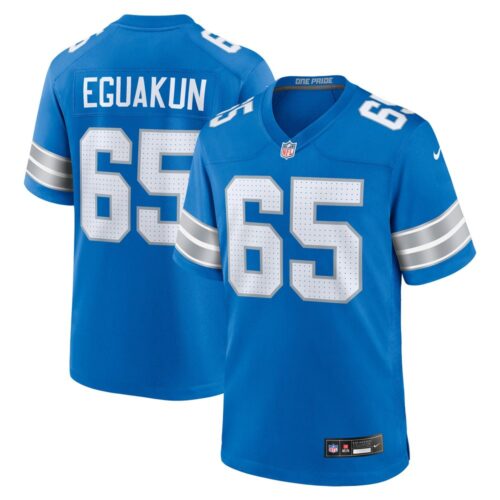 686278c651442_1 Men's Detroit Lions Kingsley Eguakun Blue Game Jersey
