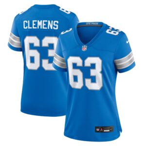 686278dbc606b_1 Women's Detroit Lions Duke Clemens Blue Game Jersey