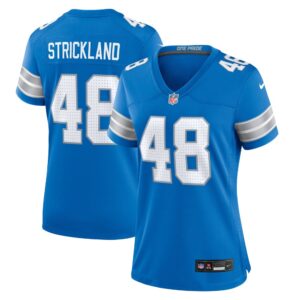 686278eda4199_1 Women's Detroit Lions Loren Strickland Blue Game Jersey