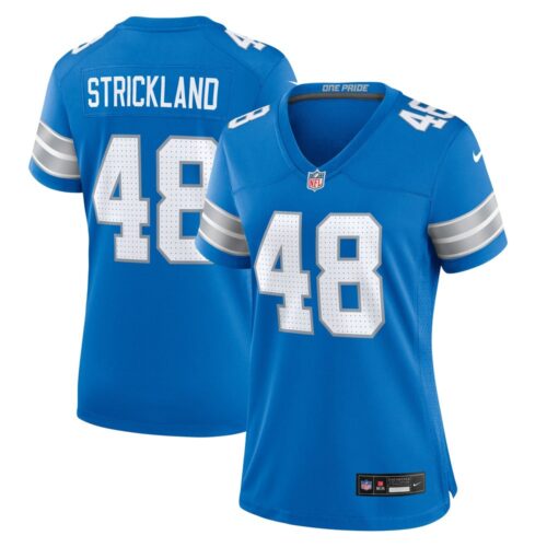 686278eda4199_1 Women's Detroit Lions Loren Strickland Blue Game Jersey