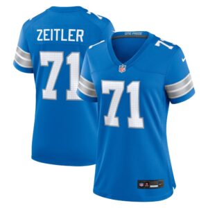 686278f6b8027_1 Women's Detroit Lions Kevin Zeitler Blue Game Jersey