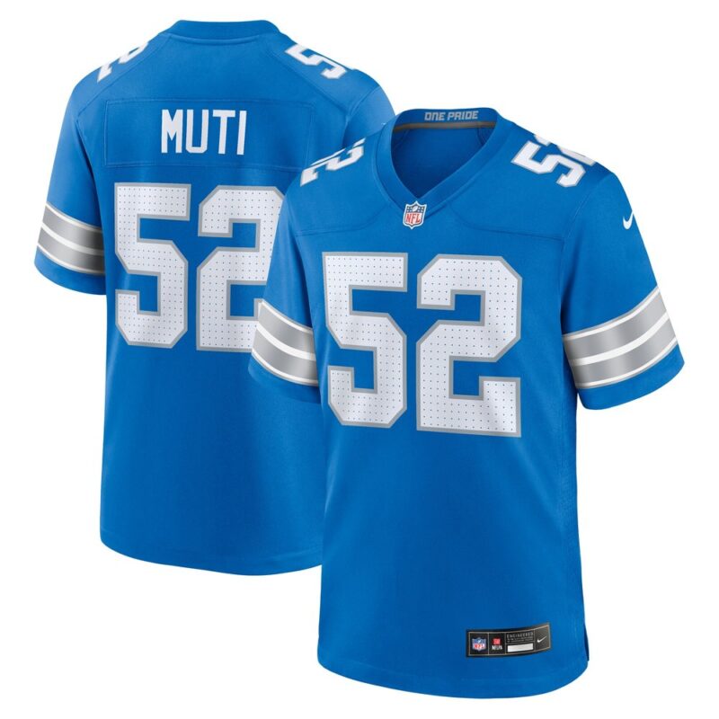 686278f9b2cb0_1 Men's Detroit Lions Netane Muti Blue Game Jersey