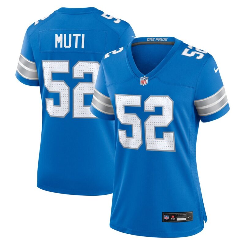 686278fcd7a77_1 Women's Detroit Lions Netane Muti Blue Game Jersey