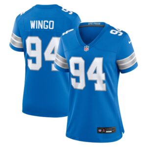 68627902db580_1 Women's Detroit Lions Mekhi Wingo Blue Team Game Jersey