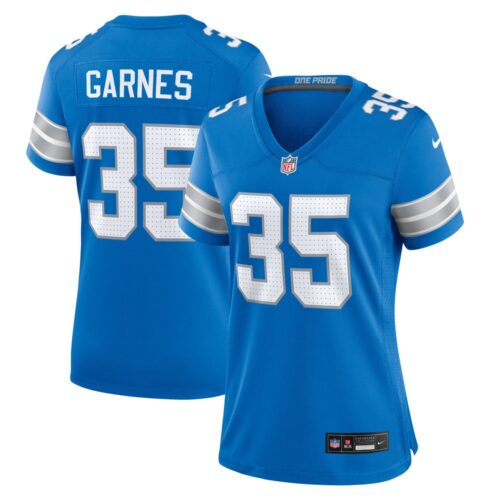 686279508cfbe_1 Women's Detroit Lions Chelen Garnes Blue Game Jersey