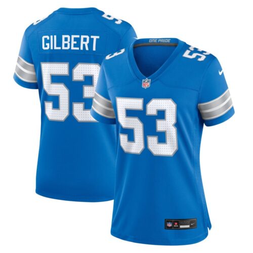 68627953937fd_1 Women's Detroit Lions DaRon Gilbert Blue Game Jersey