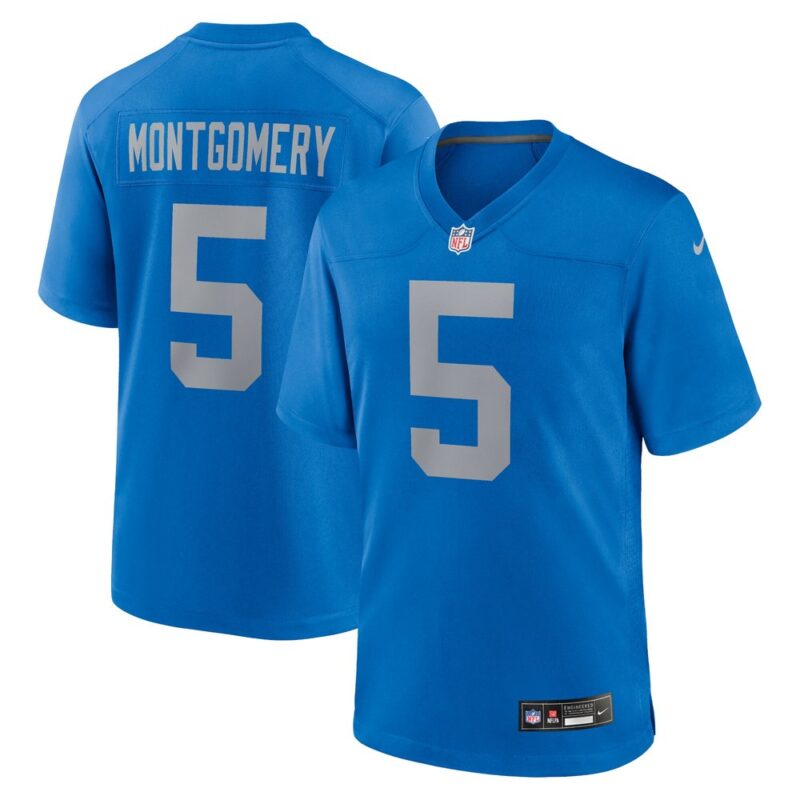 68627956929dd_1 Men's Detroit Lions David Montgomery Blue Alternate Game Jersey