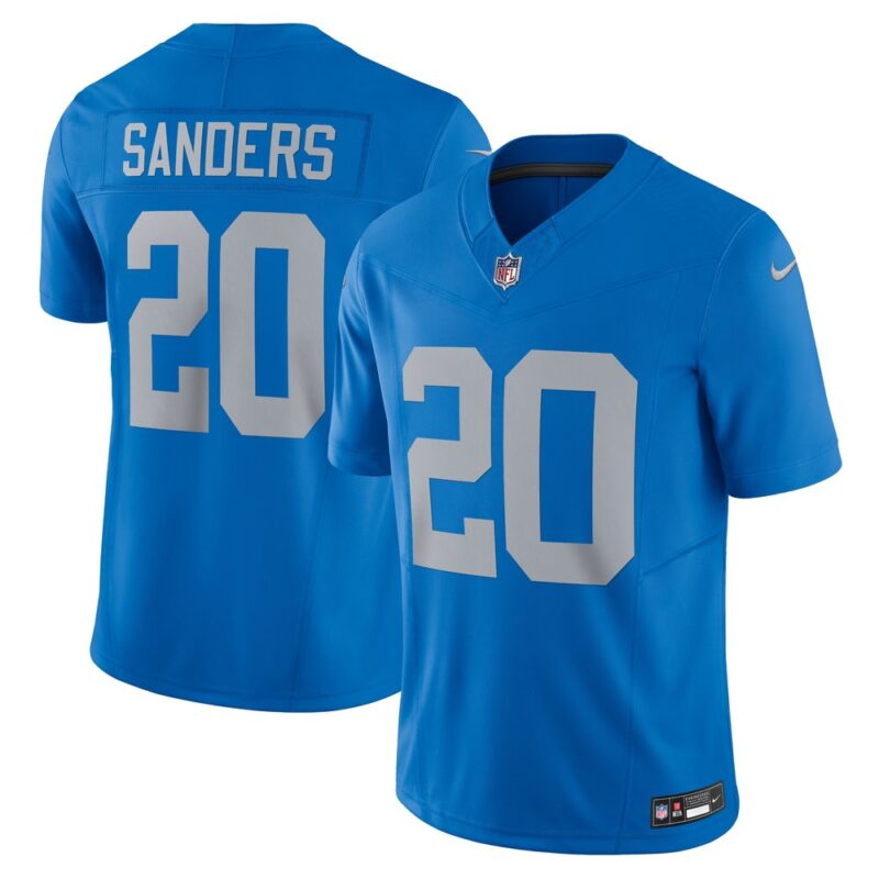 686279764fcef_1 Men's Detroit Lions #20 Barry Sanders Blue Vapor F.U.S.E. Alternate Limited Jersey