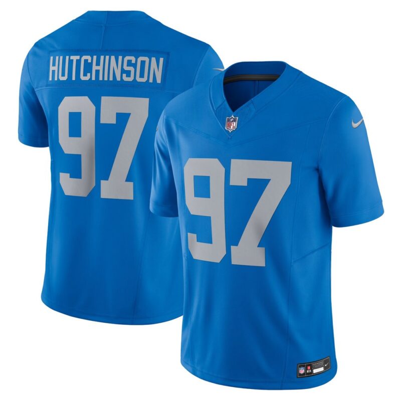 6862797d6f753_1 Men's Detroit Lions #97 Aidan Hutchinson Blue Vapor F.U.S.E. Alternate Limited Jersey