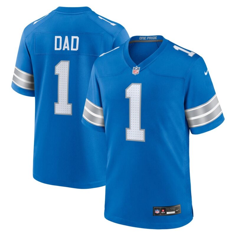 68627991ad97d_1 Men's Detroit Lions Number 1 Dad Blue Game Jersey