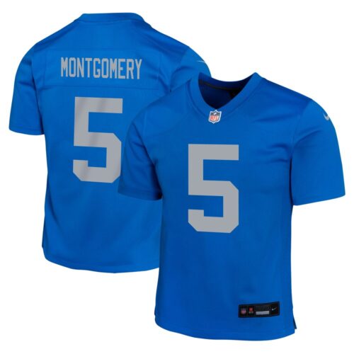 686279a87cb7c_1 Youth Detroit Lions David Montgomery Blue Alternate Player Game Jersey
