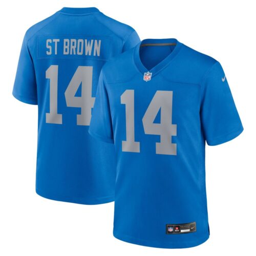 686279c543ca3_1 Men's Detroit Lions #14 Amon-Ra St.Brown Blue Alternate Game Jersey