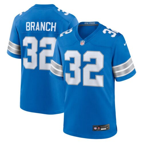 686279d205ddf_1 Men's Detroit Lions Brian Branch Blue Game Jersey