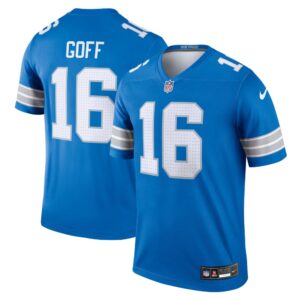 686279db87c17_1 Men's Detroit Lions #16 Jared Goff Blue Legend Jersey