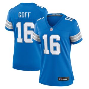 686279f085df5_1 Women's Detroit Lions #16 Jared Goff Blue Game Jersey