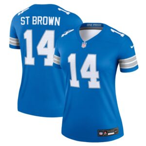 686279fa004e0_1 Women's Detroit Lions #14 Amon-Ra St. Brown Blue Legend Jersey
