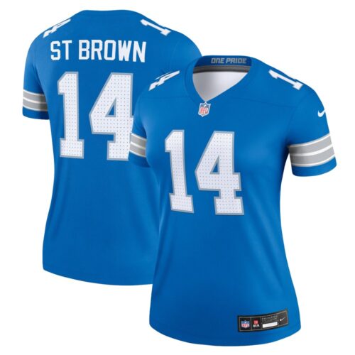 686279fa004e0_1 Women's Detroit Lions #14 Amon-Ra St. Brown Blue Legend Jersey
