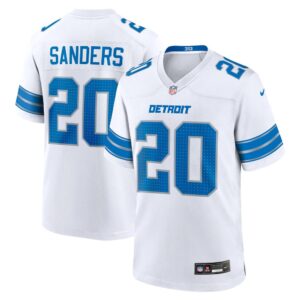 68627a1c78da2_1 Men's Detroit Lions #20 Barry Sanders White Retired Player Game Jersey