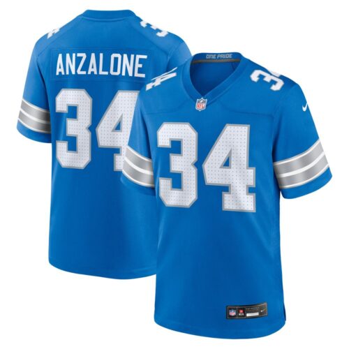 68627a22d042f_1 Men's Detroit Lions Alex Anzalone Blue Game Jersey