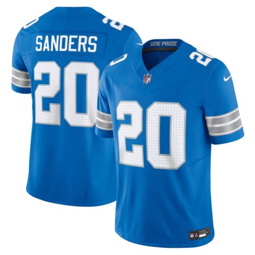 68627a26220e4_1 Men's Detroit Lions #20 Barry Sanders Blue Vapor F.U.S.E. Limited Jersey