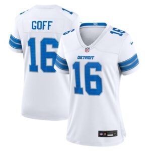68627a2fbadfb_1 Women's Detroit Lions #16 Jared Goff White Game Jersey