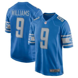 68627a32ee808_1 Men's Detroit Lions Jameson Williams Blue Player Game Jersey