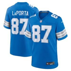 68627a3fe89b0_1 Men's Detroit Lions #87 Sam LaPorta Blue Game Jersey