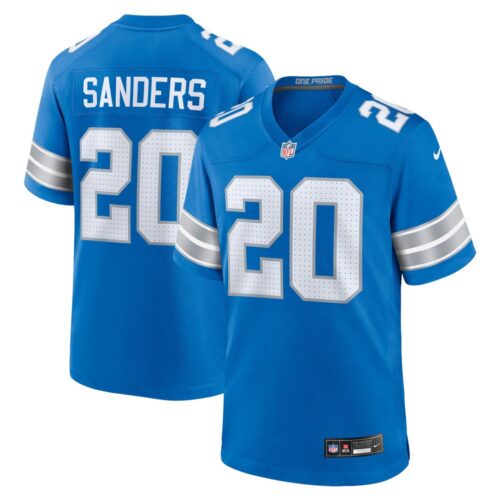 68627a4ddc8bd_1 Men's Detroit Lions #20 Barry Sanders Blue Retired Player Game Jersey