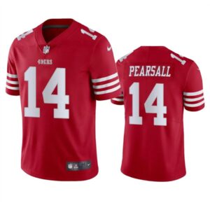 68627adb87b28_1 Youth San Francisco 49ers #14 Ricky Pearsall Red 2024 Draft Vapor Untouchable Limited Stitched Football Jersey