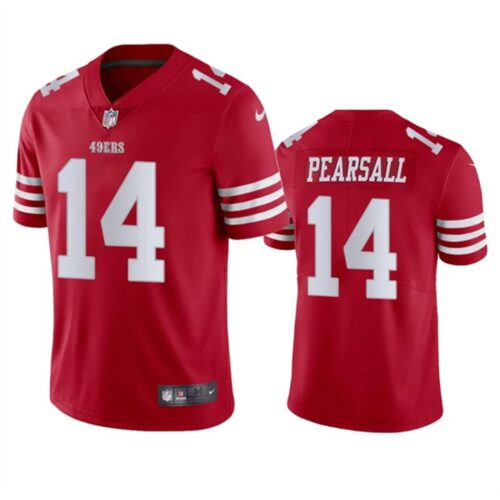 68627adb87b28_1 Youth San Francisco 49ers #14 Ricky Pearsall Red 2024 Draft Vapor Untouchable Limited Stitched Football Jersey
