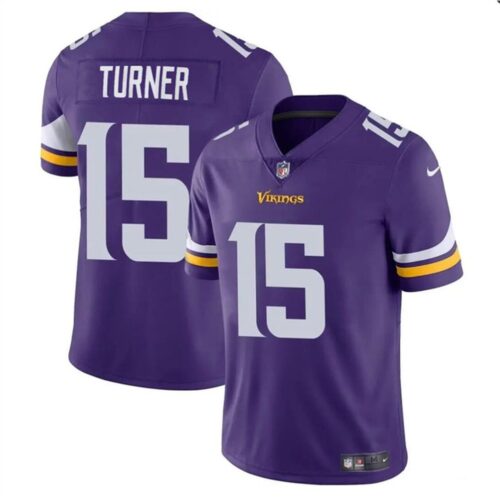 68627b1c20d0b_1 Youth Minnesota Vikings #15 Dallas Turner Purple 2024 Draft Vapor Untouchable Limited Stitched Jersey