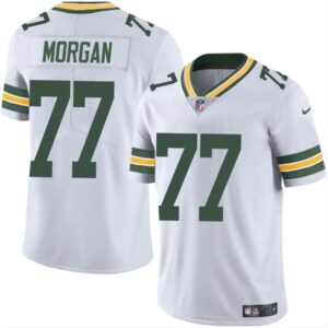 68627b2d61e73_1 Youth Green Bay Packers #77 Jordan Morgan White 2024 Draft Vapor Untouchable Stitched Jersey