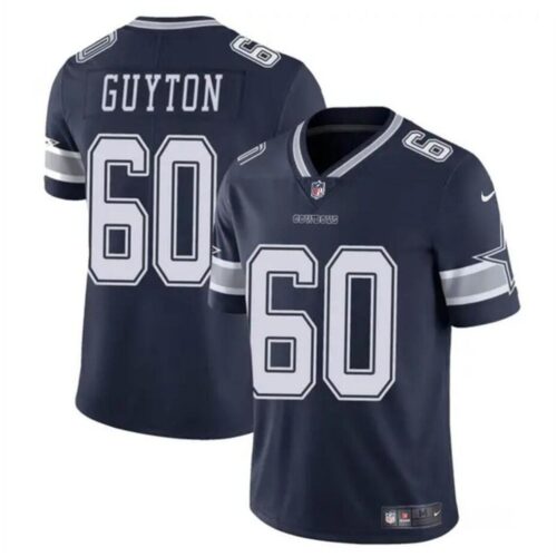 68627b3047c1c_1 Youth Dallas Cowboys #60 Tyler Guyton Navy 2024 Draft Vapor Untouchable Limited Stitched Football Jersey