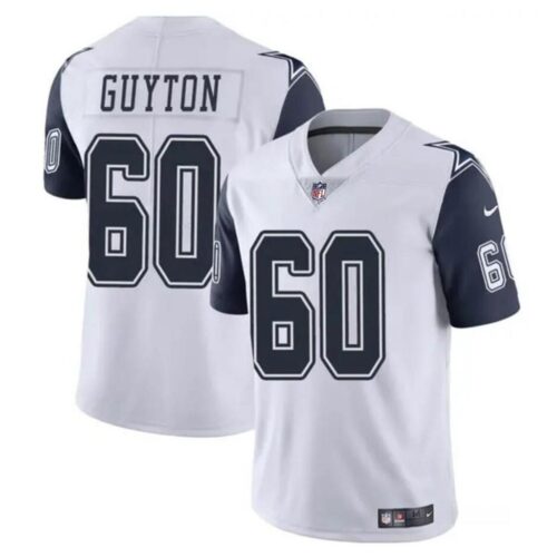 68627b3676f16_1 Youth Dallas Cowboys #60 Tyler Guyton White 2024 Draft Color Rush Limited Stitched Football Jersey