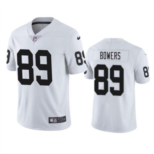 68627b3f33456_1 Youth Las Vegas Raiders #89 Brock Bowers White 2024 Draft Vapor Stitched Football Jersey