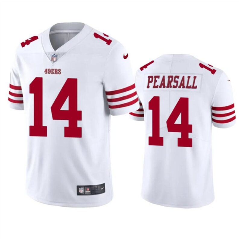 68627c1a16bd7_1 Men's San Francisco 49ers #14 Ricky Pearsall White 2024 Draft Vapor Untouchable Limited Stitched Football Jersey