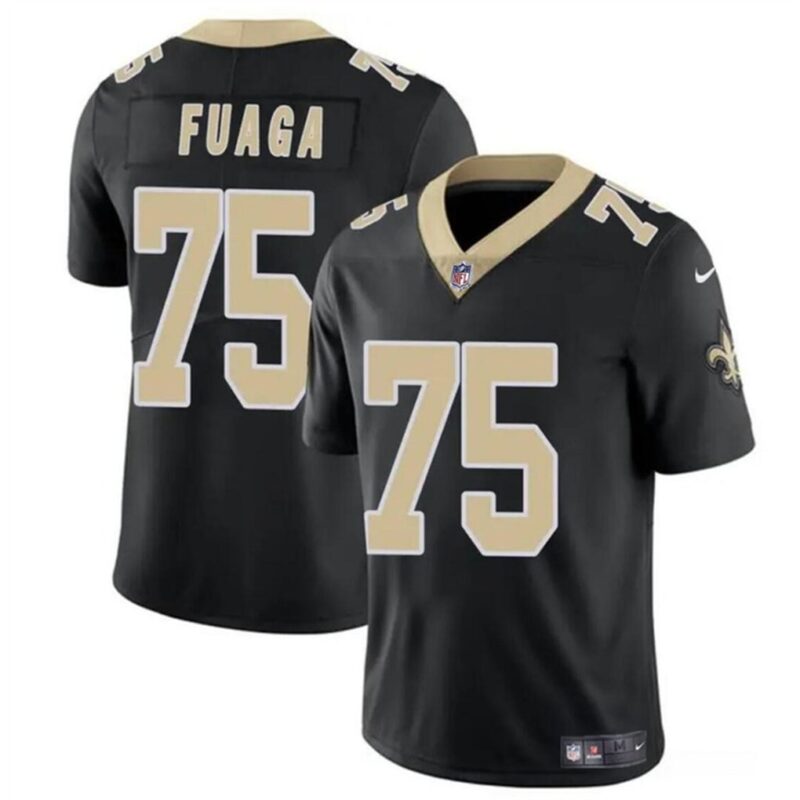 68627c4049f47_1 Men's New Orleans Saints #75 Taliese Fuaga Black 2024 Draft2024 Draft Vapor Limited Stitched Football Jersey