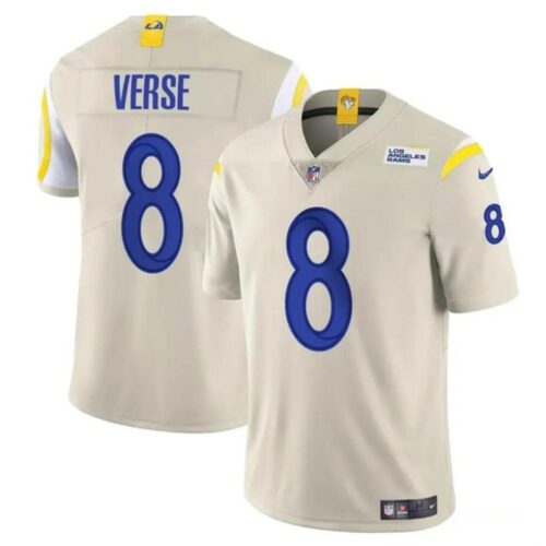 68627c5b6962a_1 Men's Los Angeles Rams #8 Jared Verse Bone 2024 Draft Vapor Untouchable Stitched Football Jersey