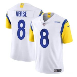 68627c5f3dab5_1 Men's Los Angeles Rams #8 Jared Verse White 2024 Draft Vapor Untouchable Stitched Football Jersey