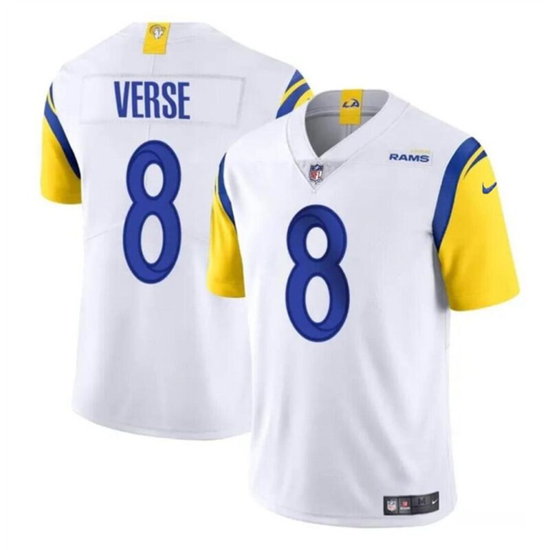 68627c5f3dab5_1 Men's Los Angeles Rams #8 Jared Verse White 2024 Draft Vapor Untouchable Stitched Football Jersey