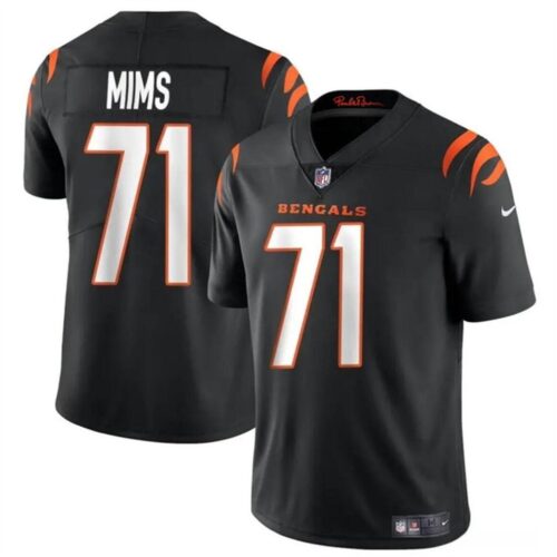 68627ca5a6267_1 Men's Cincinnati Bengals #71 Amarius Mims Black 2024 Draft Vapor Untouchable Limited Stitched Jersey