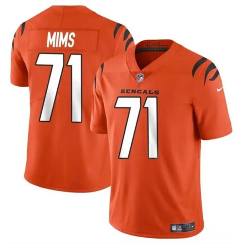 68627ca93e899_1 Men's Cincinnati Bengals #71 Amarius Mims Orange 2024 Draft Vapor Untouchable Limited Stitched Jersey