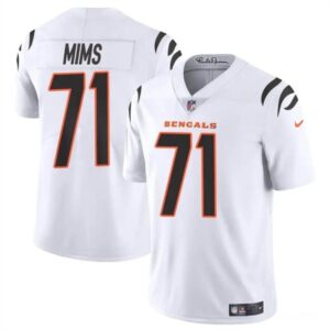 68627cac8f827_1 Men's Cincinnati Bengals #71 Amarius Mims White 2024 Draft Vapor Untouchable Limited Stitched Jersey