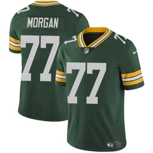 68627cafdddac_1 Men's Green Bay Packers #77 Jordan Morgan Green 2024 Draft Vapor Limited Stitched Football Jersey