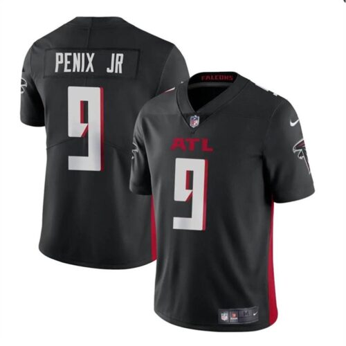 68627cfbe3aff_1 Men's Atlanta Falcons #9 Michael Penix Jr Black 2024 Draft Vapor Untouchable Limited Stitched Football Jersey