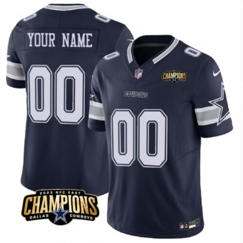 68627dcdb1faf_1 Men's Dallas Cowboys Active Player Custom Navy 2023 F.U.S.E. NFC East Champions Patch Stitched Football Jersey