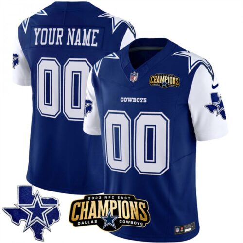 68627dd843eca_1 Men's Dallas Cowboys Active Player Custom Blue/White 2023 F.U.S.E. NFC East Champions Patch Stitched Football Jersey