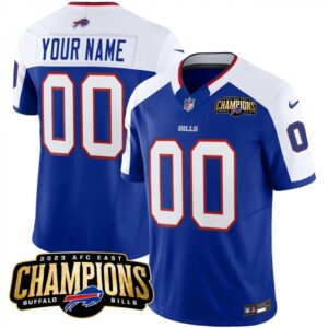 68627e035b73a_1 Men's Buffalo Bills Active Player Custom Blue/White 2023 F.U.S.E. AFC East Champions Ptach Stitched Football Jersey